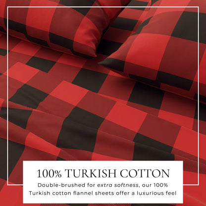 Luxurious and Soft Turkish Cotton Flannel Sheet