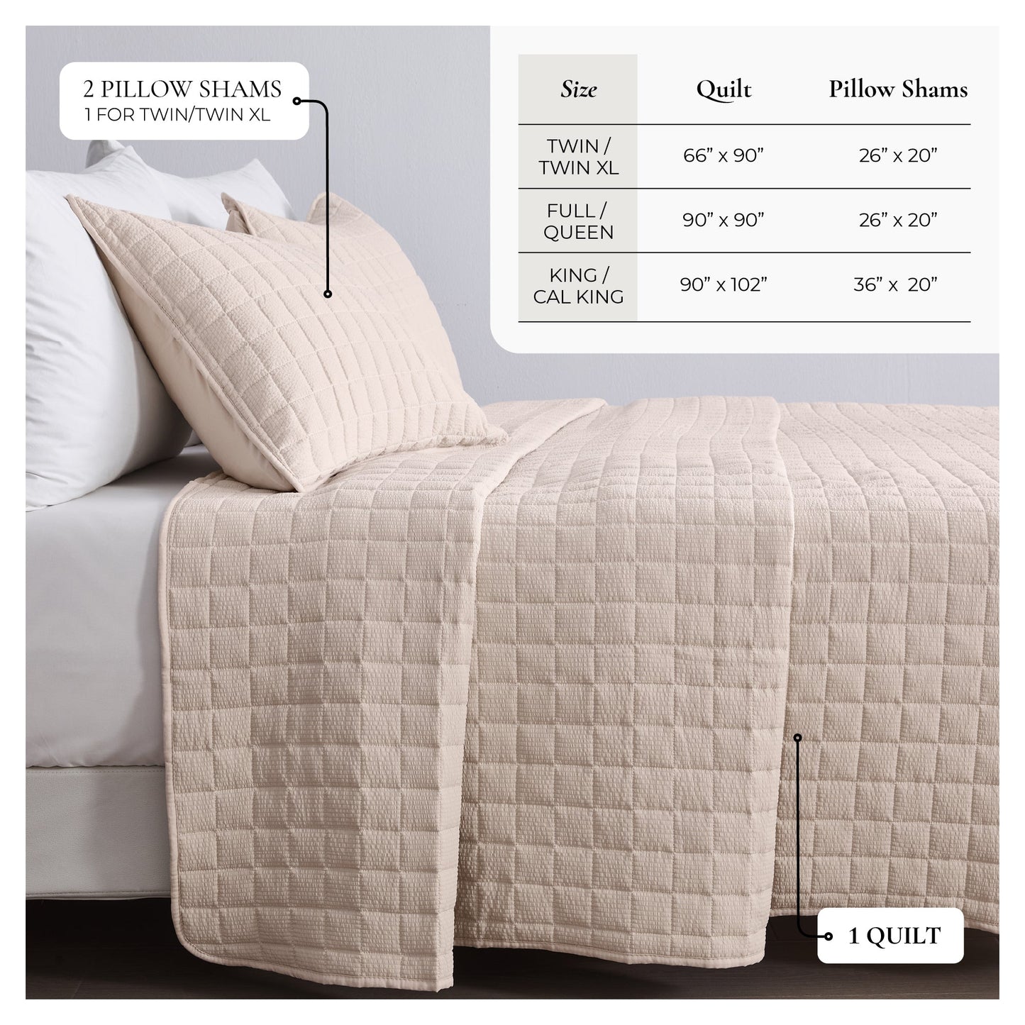 Soft Seersucker Quilt Set a Breathable Feel