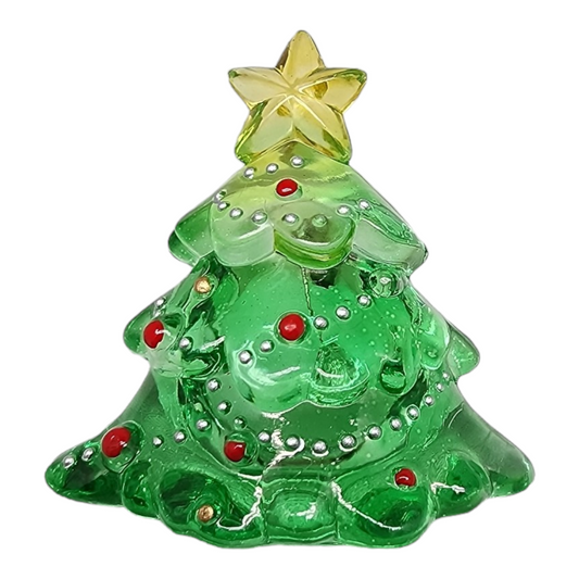 Broche de Noël LED acrylique - Sapin