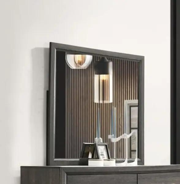 Valdemar Weathered Gray Mirror framed in gray wood by Unique Piece Furniture on Tampa Home & Garden Store