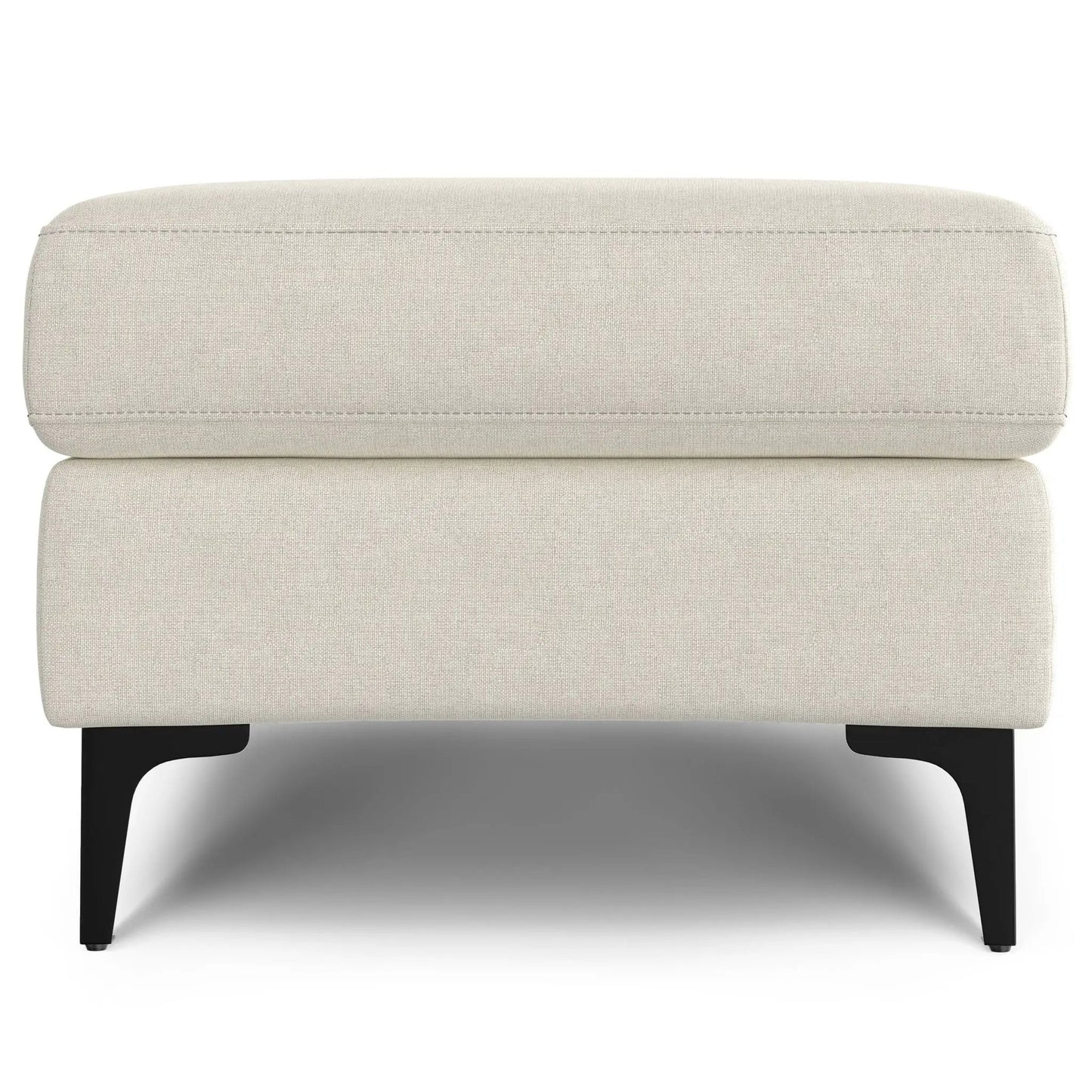 Ava Mid Century Ottoman beige linen by Unique Piece Furniture on Tampa Home & Garden Store