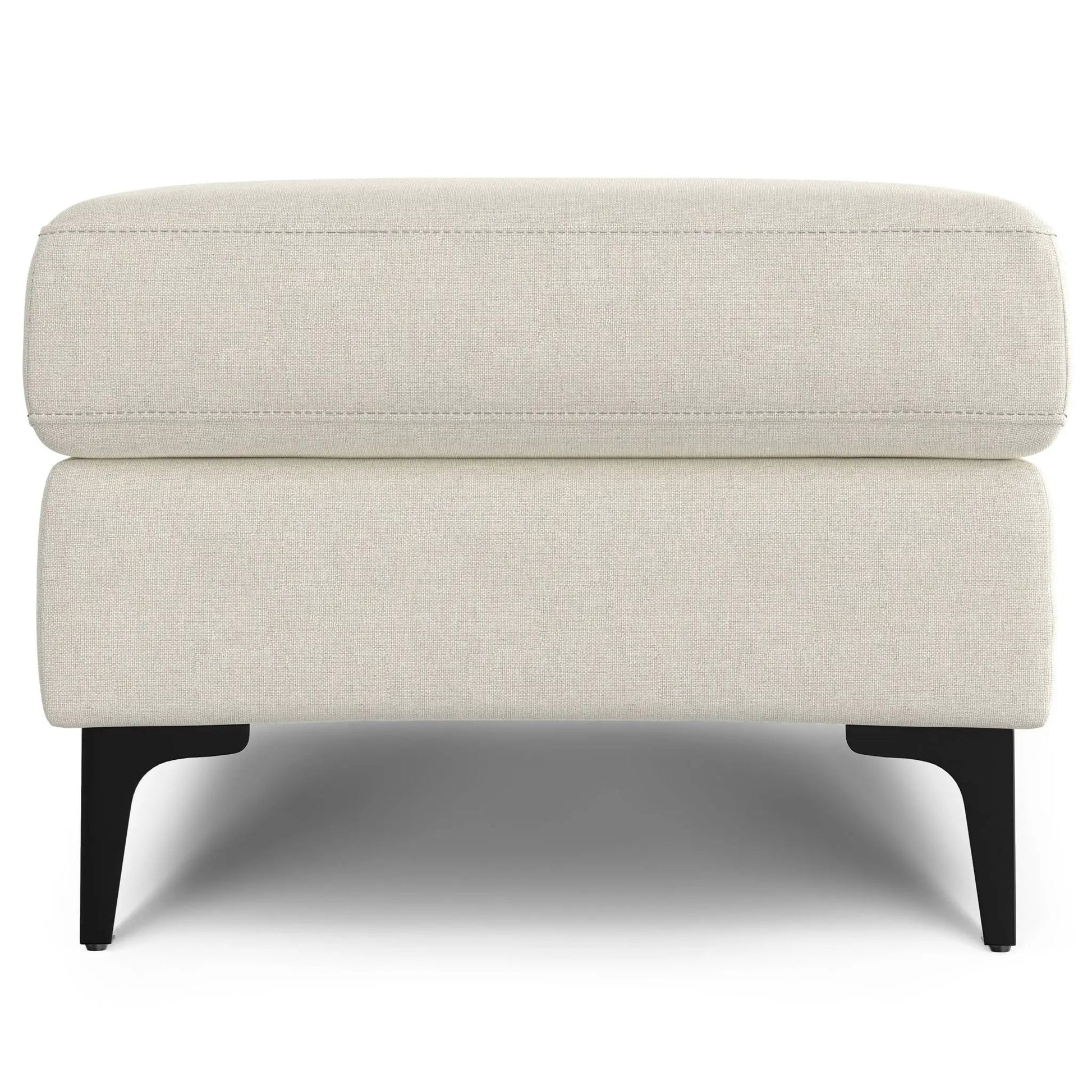 Ava Mid Century Ottoman beige linen by Unique Piece Furniture on Tampa Home & Garden Store