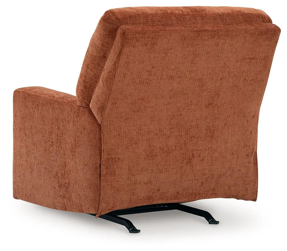 Aviemore rocker recliner in rust-orange textured fabric by Unique Piece Furniture on Tampa Home & Garden Store