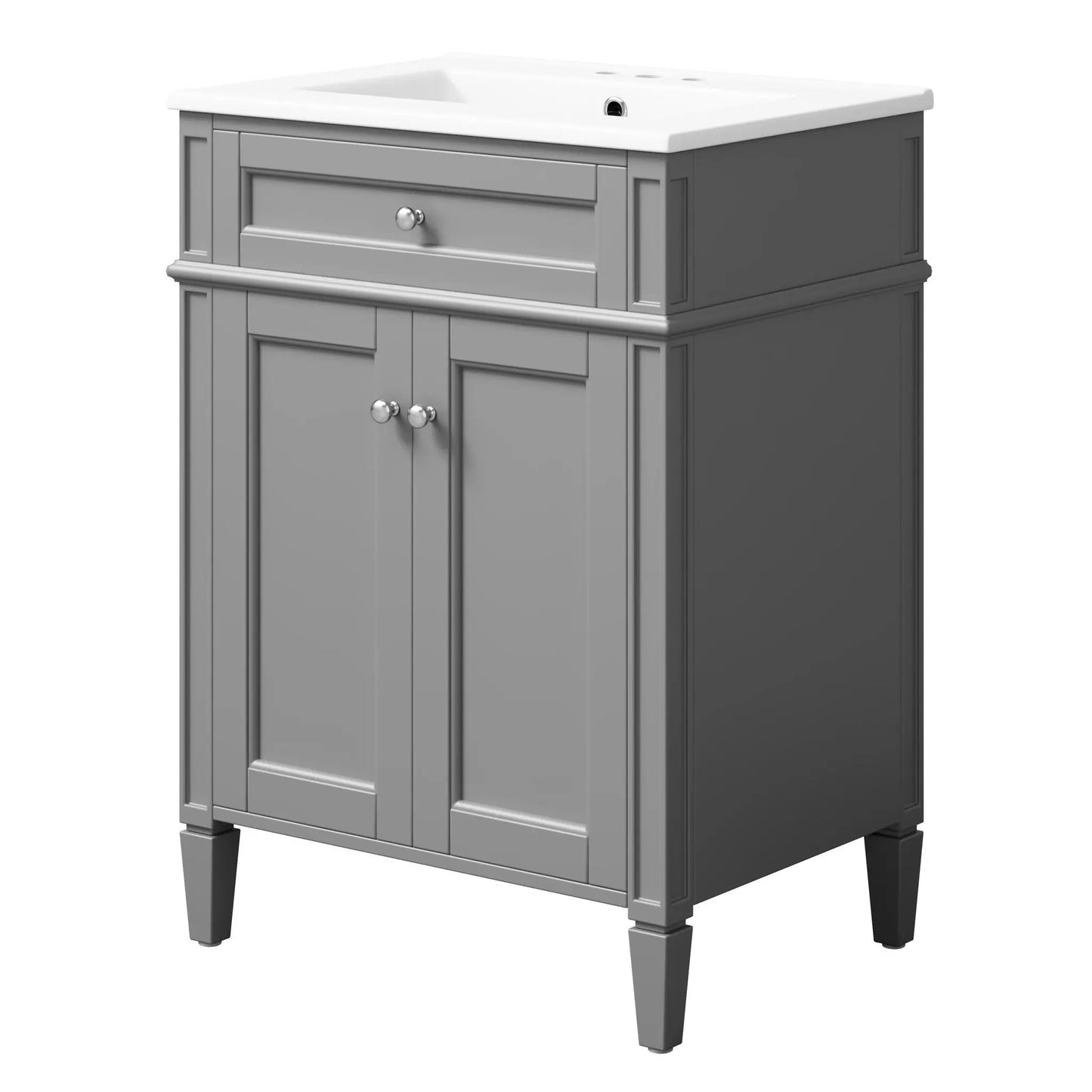 Bathroom Vanity With 2 Doors and Tip Out Drawer