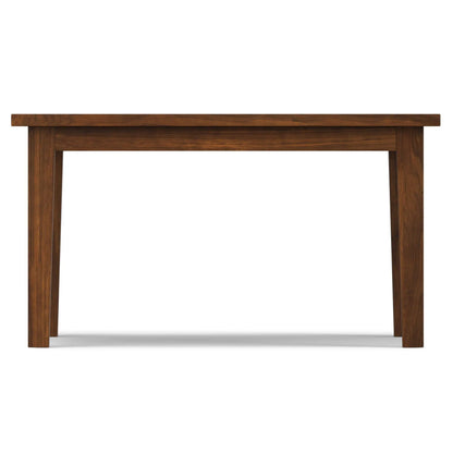 Eastwood Handcrafted Dining Table warm brown hardwood finish with chunky legs on Tampa Home & Garden Store
