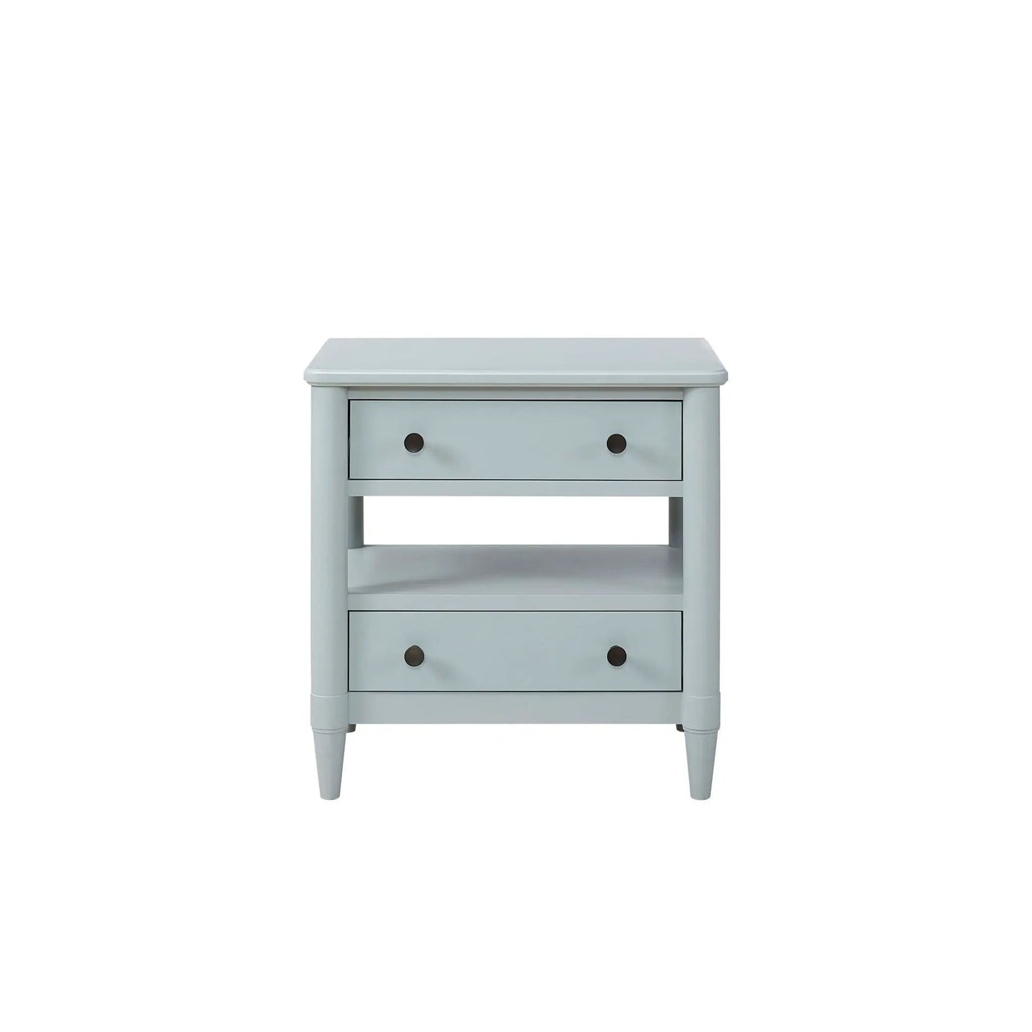 Open Nightstand With 2 Drawers and Felt Lined Top