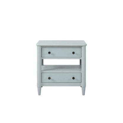 Open Nightstand With 2 Drawers and Felt Lined Top