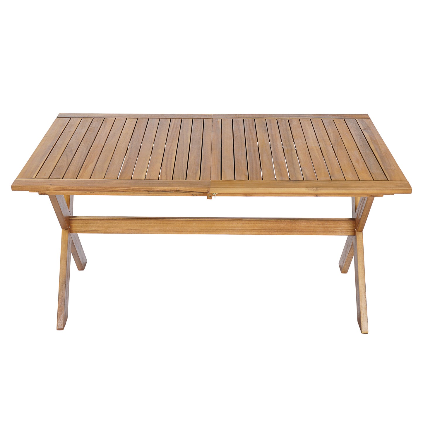 7 Piece Acacia Wood Outdoor Dining Set And Chairs