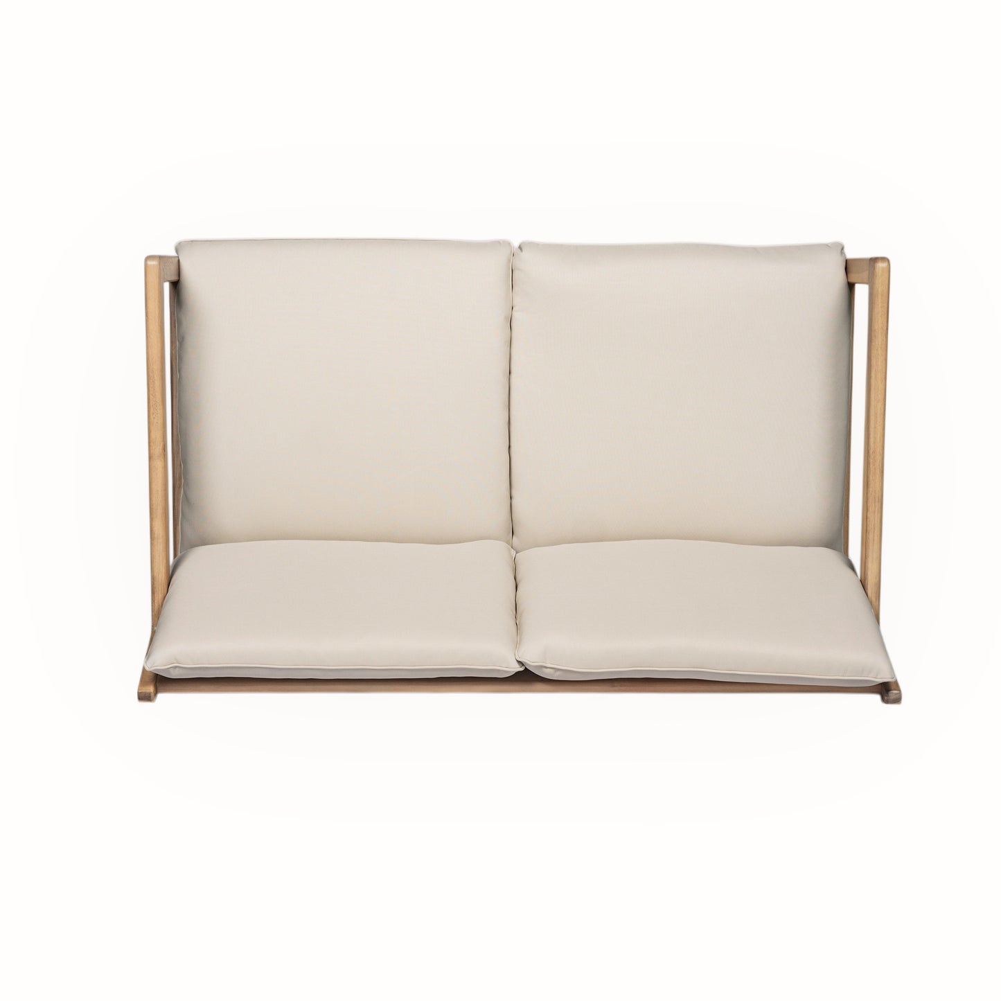Outdoor Acacia Loveseat and Coffee Table Set