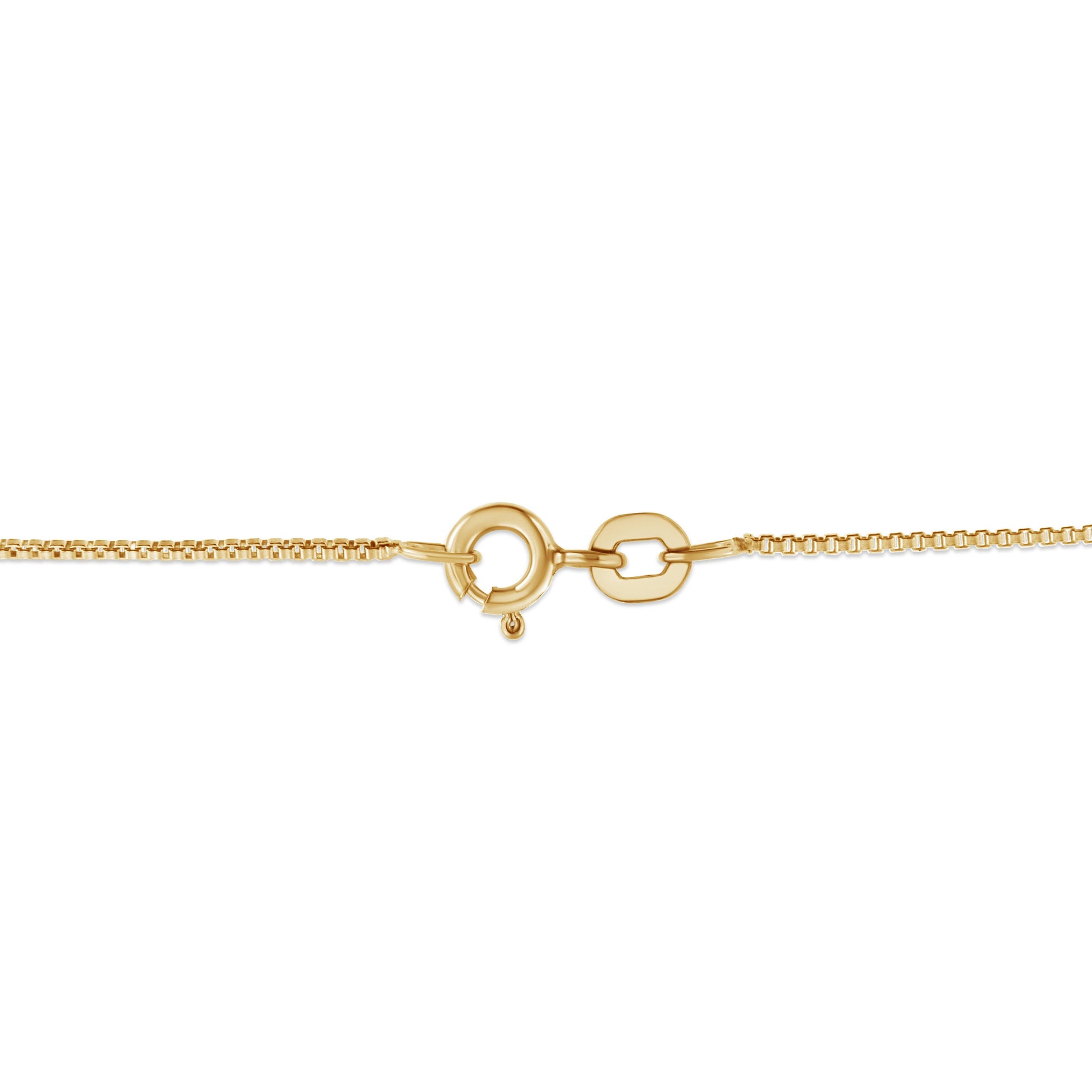 14K yellow gold plated .925 sterling silver necklace with circular ring clasp 18 inch length on Tampa Home & Garden Store