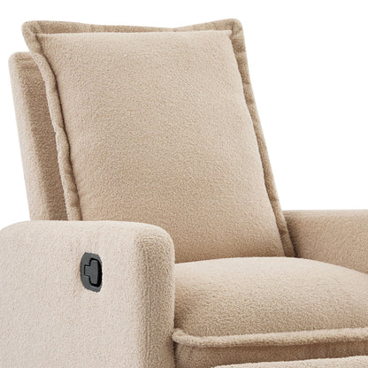 Cozy Swivel Glider Recliner Chair and Leg Rest