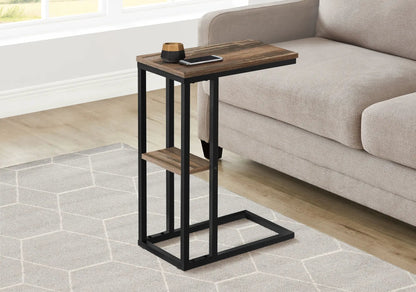C Shaped Accent Table with Contemporary Design