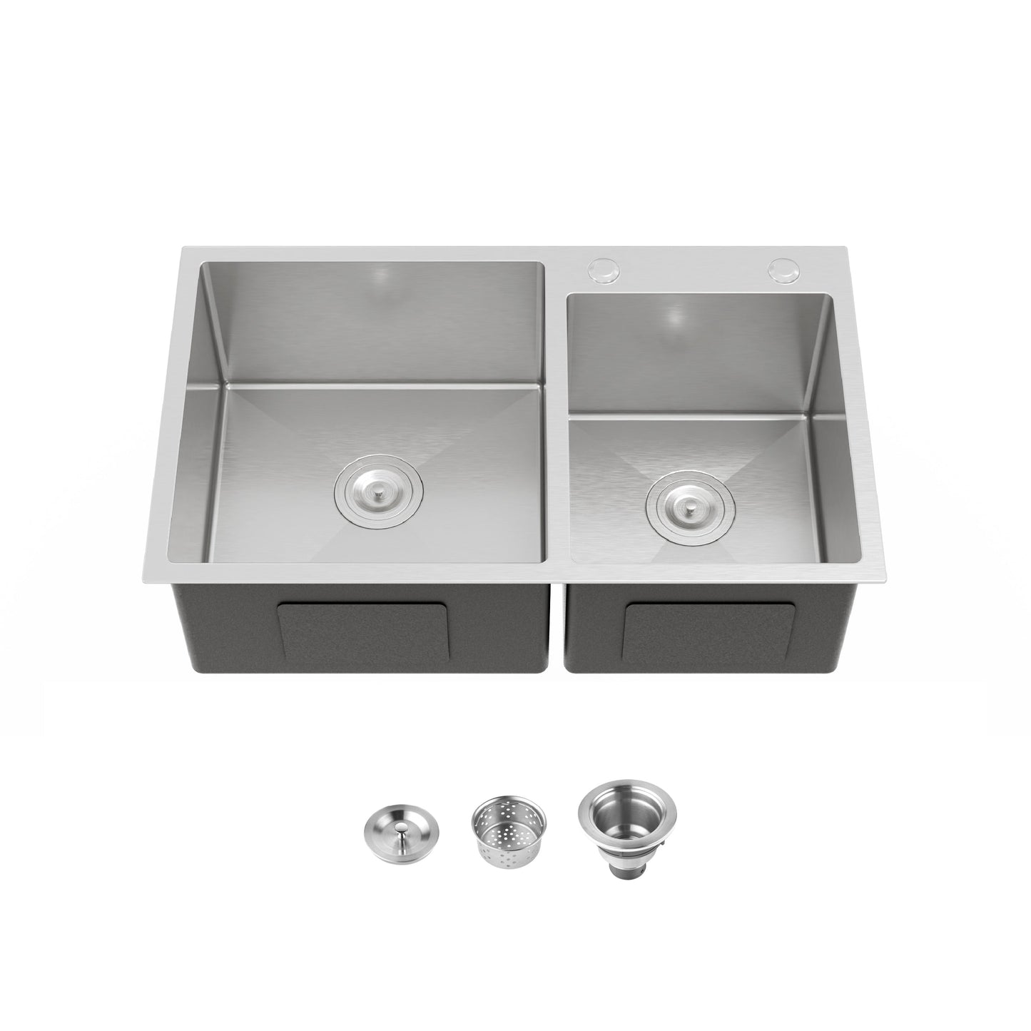 New Double Bowl Sink and a Brushed Nickel Finish