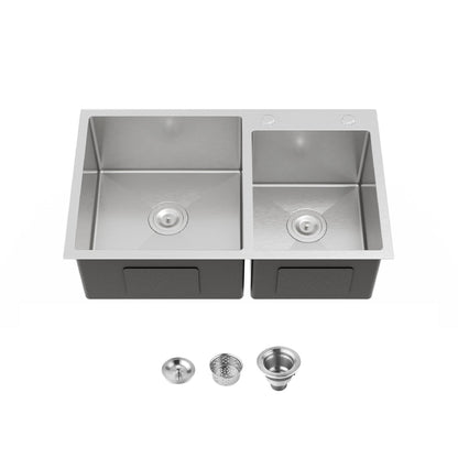 New Double Bowl Sink and a Brushed Nickel Finish