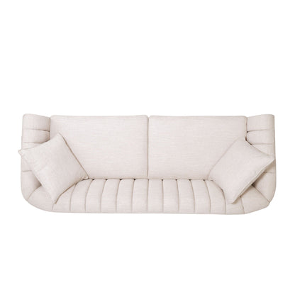 Contemporary Three Seater Sofa with Button Stitch