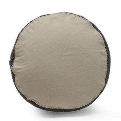 Diamond Handcrafted Cylindrical Wool Pouf