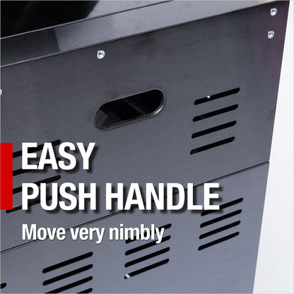 DIY 43-Inch 6-Burner Deluxe Stainless Steel Gas Outdoor Grill HouseOfZazla close-up with vent slots on Tampa Home & Garden Store