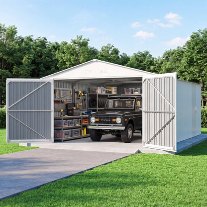 Sturdy Outdoor Metal Shed and Garden Storage