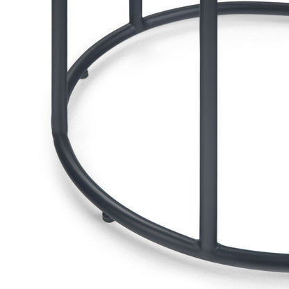 Monet Black Metal Nesting Tables for Living Room