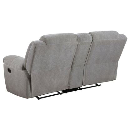Sebring Gray Manual Reclining Sofa And Loveseat