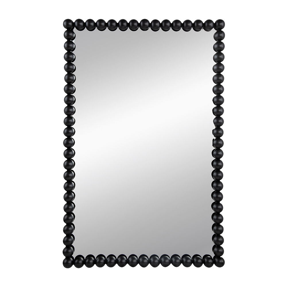 Rectangle wall mirror with black bead frame by HouseOfZazla on Tampa Home & Garden Store