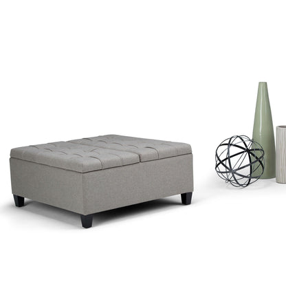 Harrison Upholstered Coffee Table Storage Ottoman