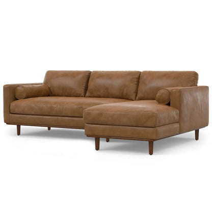 Morrison Upholstered Sectional Sofa with Leather