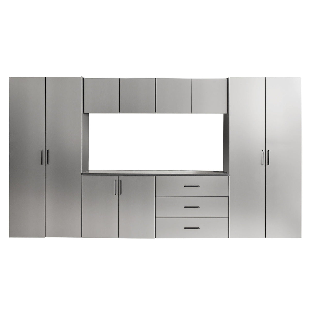 Astro Series Garage Cabinet Set gray by HouseOfZazla with soft closing drawers and storage on Tampa Home & Garden Store