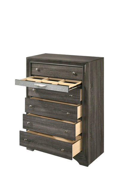 Naima Five Drawer Vertical Storage Chest Glide