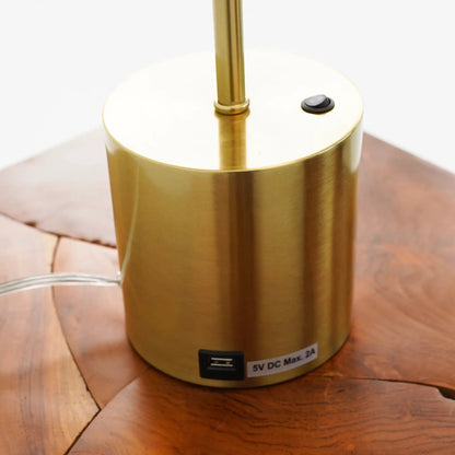 Ethereal Modern Small Table Lamp With Globe Shade