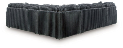 Midnight Madness Sectional and Jumbo Corduroy