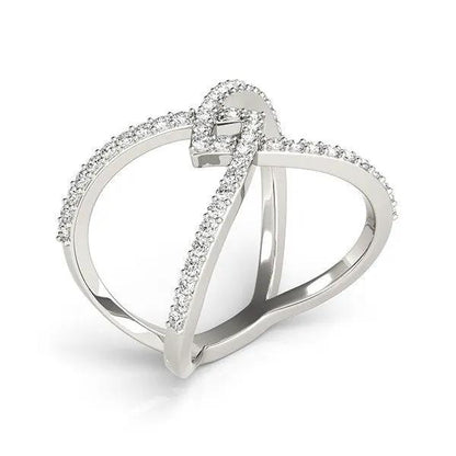 14k white gold fancy entwined design diamond ring, 1/2 cttw, Bids.com on Tampa Home & Garden Store