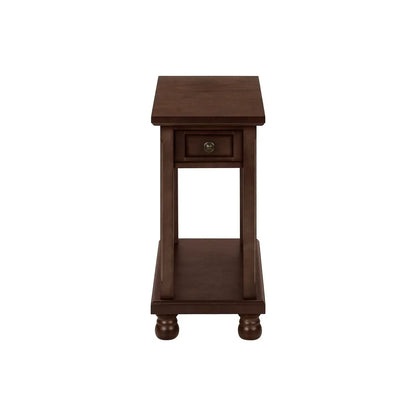 Accent End Table with storage drawer, espresso finish by Unique Piece Furniture on Tampa Home & Garden Store