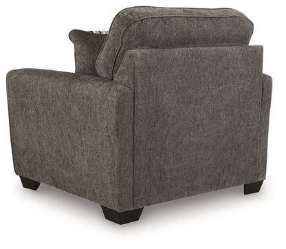 Olten stationary chair by Unique Piece Furniture in charcoal gray woven fabric on Tampa Home & Garden Store