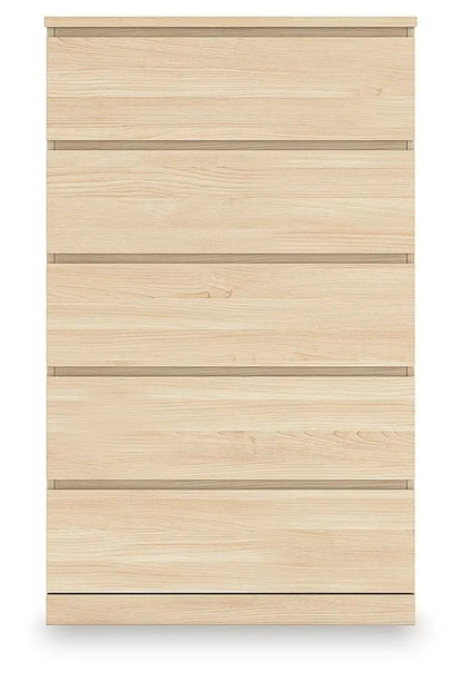 Onita Five Drawer Chest in White Finish Modern