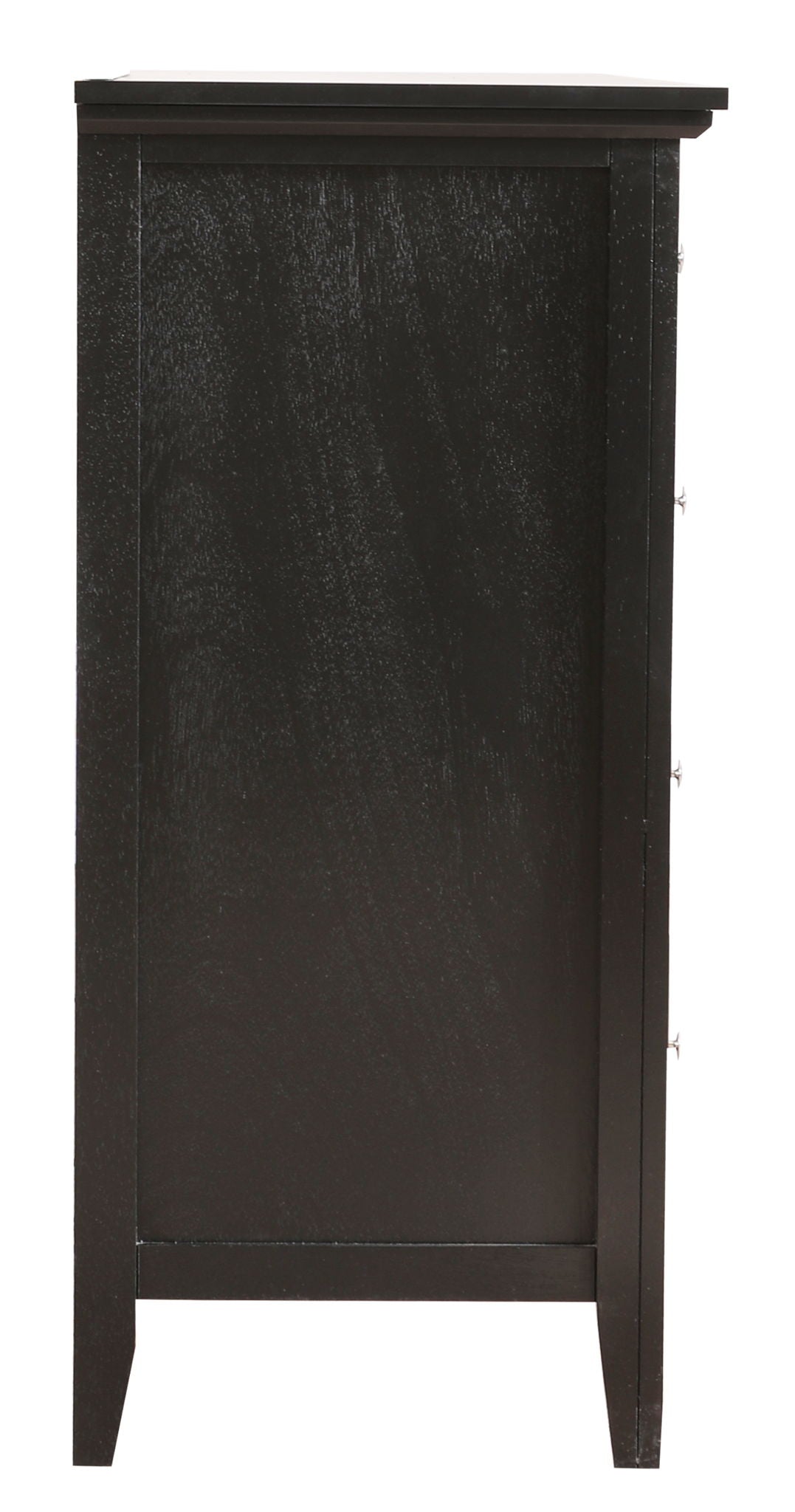 Elegant casual dresser HouseOfZazla in black real wood veneer, multiple color options on Tampa Home & Garden Store