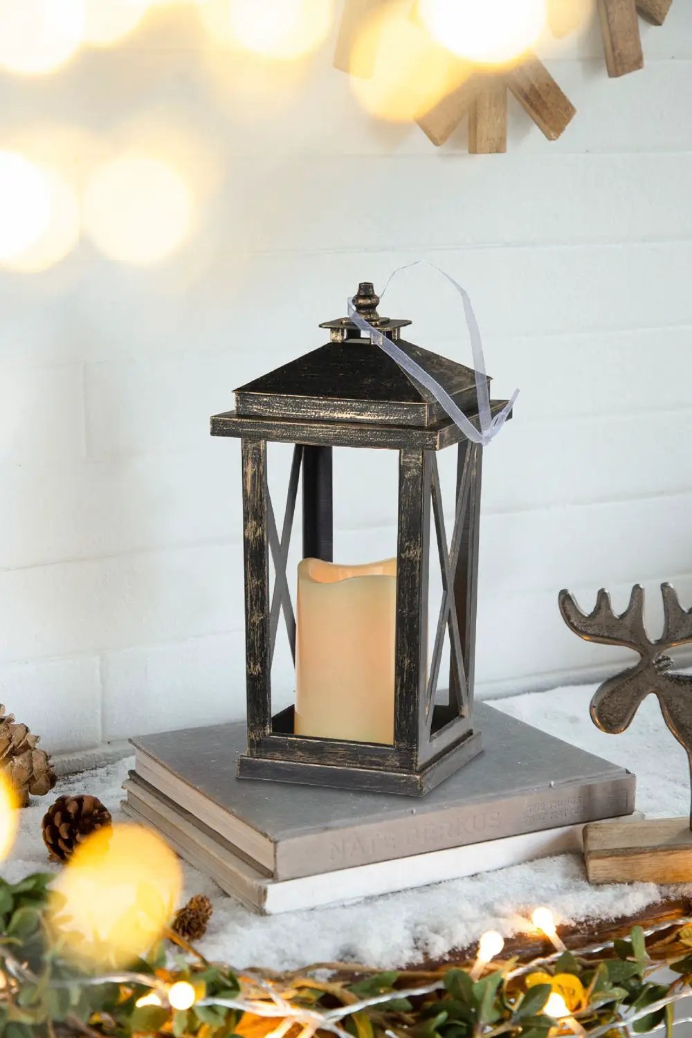 Menifee Lantern With Led Candle Set of 2