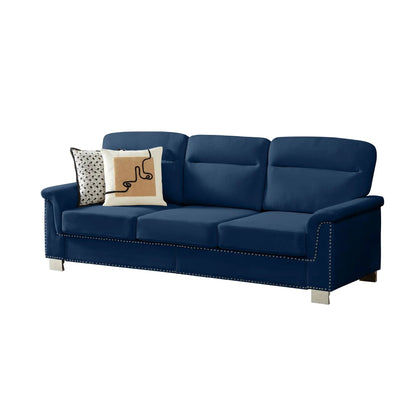 Three Seater Elegant Stationary Sofa for Living