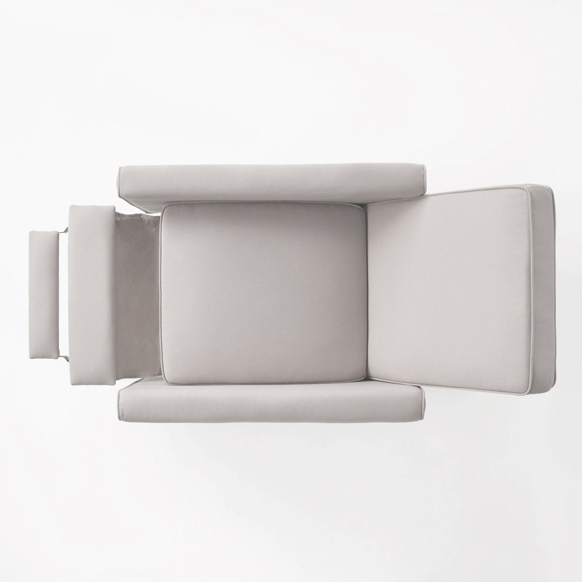 Upholstered Push Back Recliner Chair and Lounge