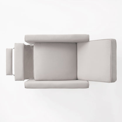 Upholstered Push Back Recliner Chair and Lounge
