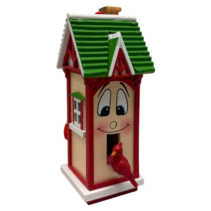 Nichoir décoratif en bois fantaisiste - Blanc