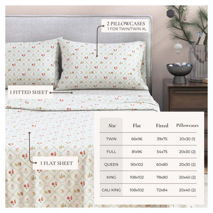 Turkish Cotton Sheet Set and Seasonal Prints