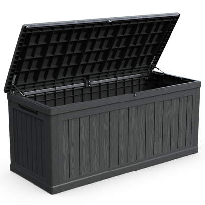 260 Gallon Outdoor Storage Deck Box With Lid And Lock