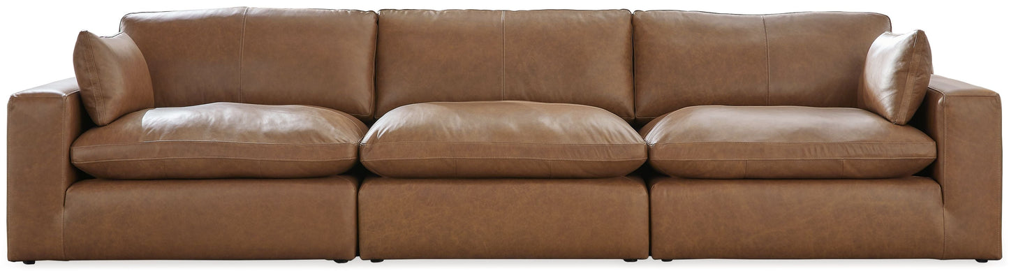 Emilia Sectional Sofa with Leather Accents