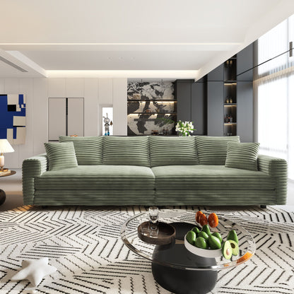Convertible Sofa With Deep Seat and Pillows