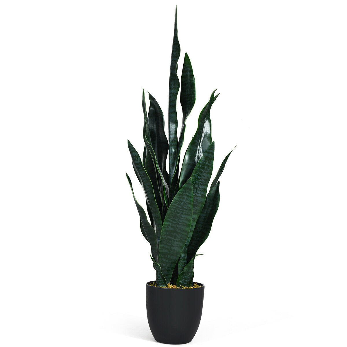 Planta de serpiente artificial de imitación para interior y exterior de 35.5 pulgadas