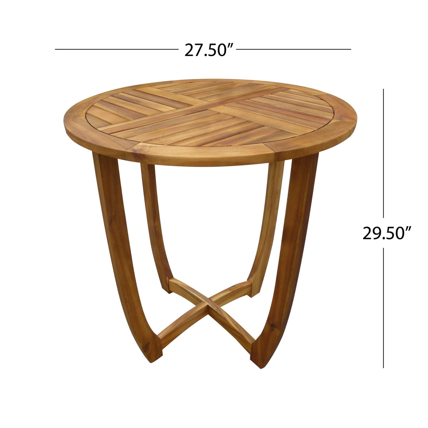 Acacia Wood Outdoor Dining Set with Coffee Table