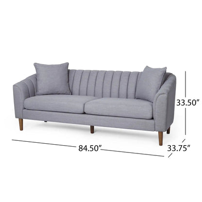 Contemporary 3 Seater Sofa With Plush Cushions