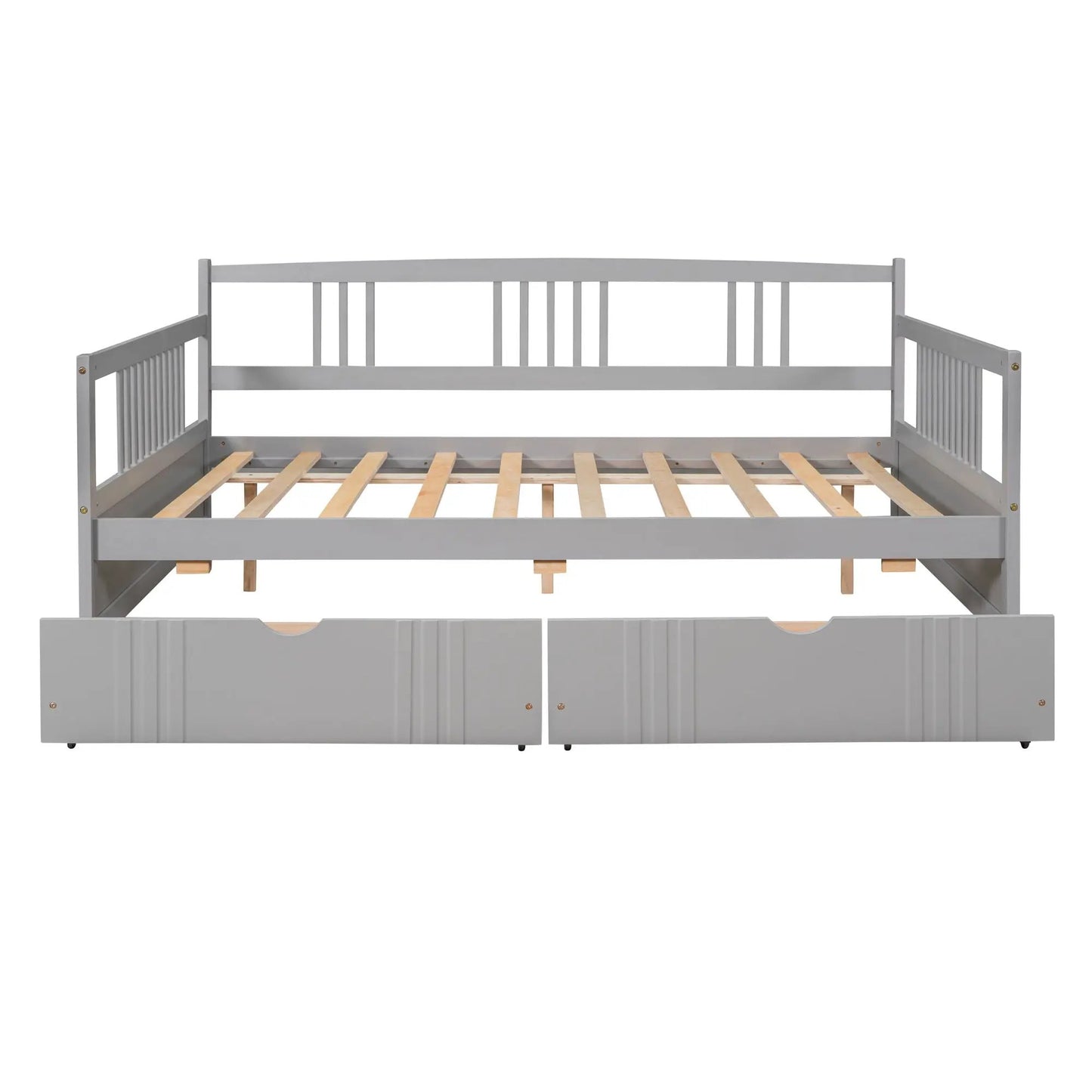 Multifunctional modern gray daybed with built-in storage drawers by Unique Piece Furniture on Tampa Home & Garden Store