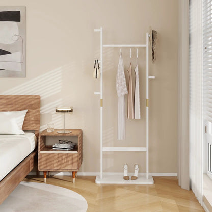 Solid Rubber Wood Hat Rack for Entryways